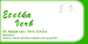 etelka verb business card